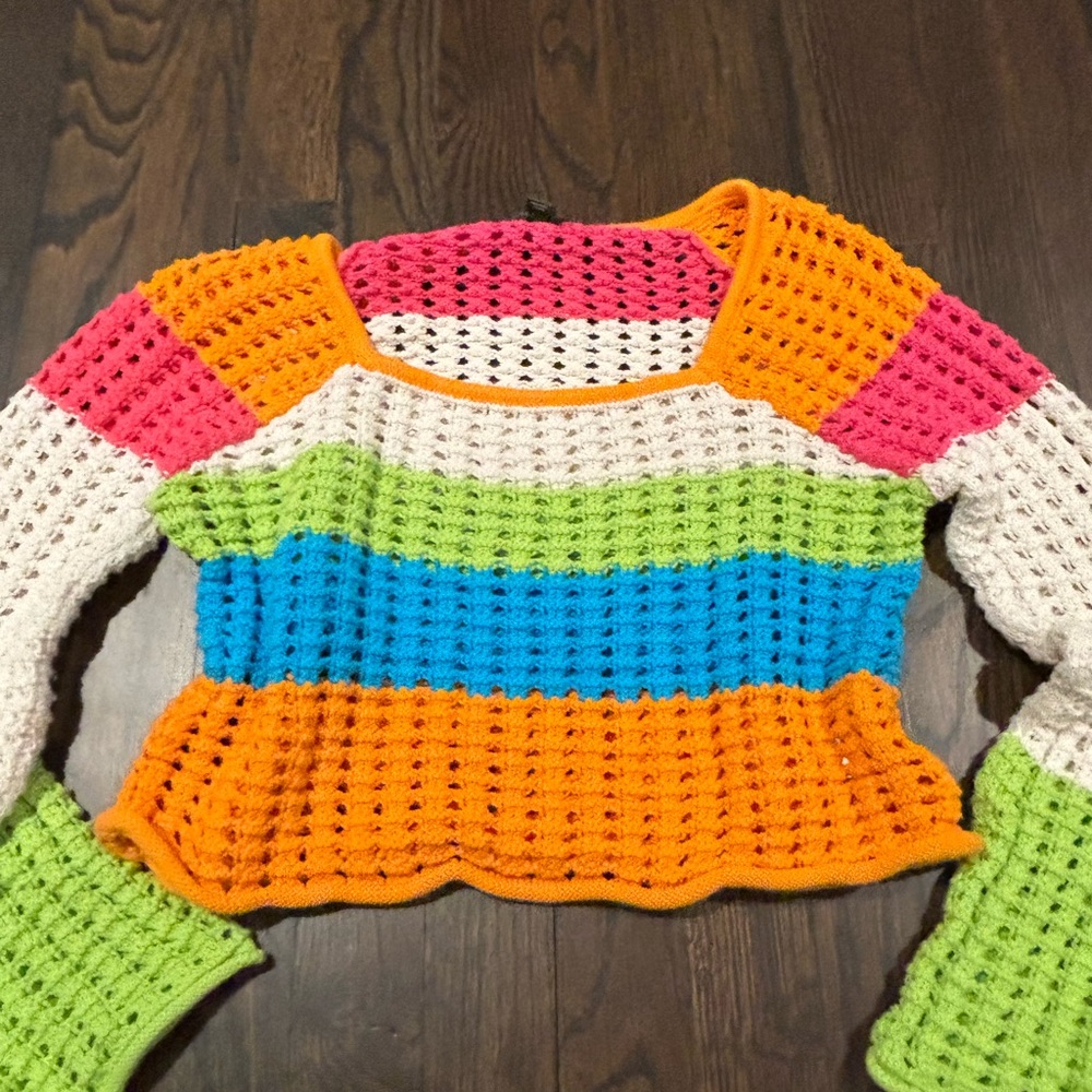 color block sweater